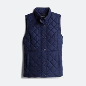 Mo-Ka Madeline Quilted Vest – Navy Blue – Size L (EUC)